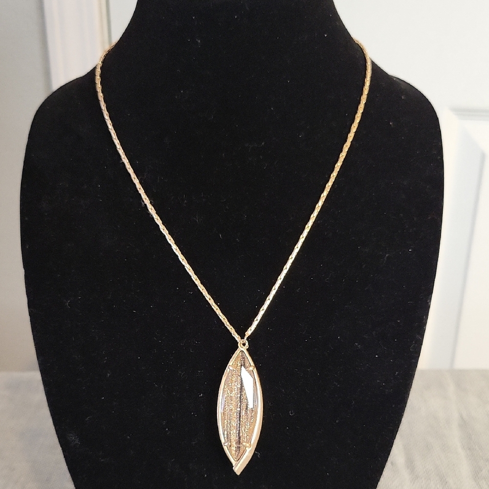 Kendra Scott "Milla" Rose Gold Long Adjustable Necklace